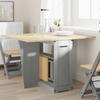 VidaXL Folding Butterfly Dining Table Corona Grey Solid Pine Wood 4013437