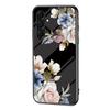 For Samsung Galaxy A17 5G Case Floral Pattern TPU+Tempered Glass Protective Phone Cover