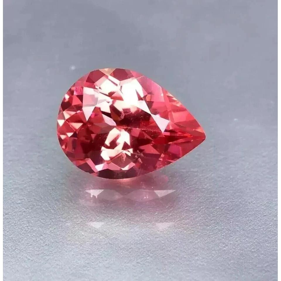 10+ Ct Natural Pink Morganite Awesome Pear Rare Certified Loose Gemstone
