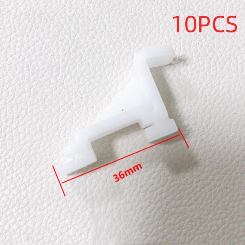 10PCS Shatterproof Plastic Freezer Shelf Bracket Hooks Quick Assemble Refrigerator Support Parts for Commercial Bar Cafe Fridges