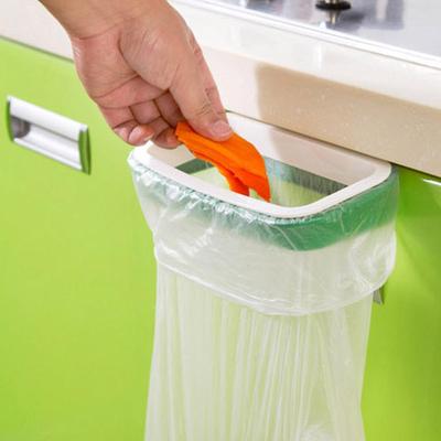 Supporto per sacchi della spazzatura, portaoggetti per armadietti da cucina, portatile, appeso, per sacchi della spazzatura in plastica, portaoggetti per riporre i rifiuti