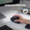 Perix PERIMICE-713 Wireless Ergonomic Mouse for Right Handed Users, Features Ultra-Small Nano Receiver, Power Switch, and Comfort for Extended Use