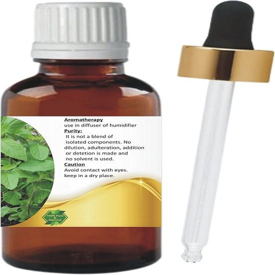 Levenmooi Holy Basil  (Ocimum sanctum) Pure & Natural Therapeutic Grade Essential Oil Glass