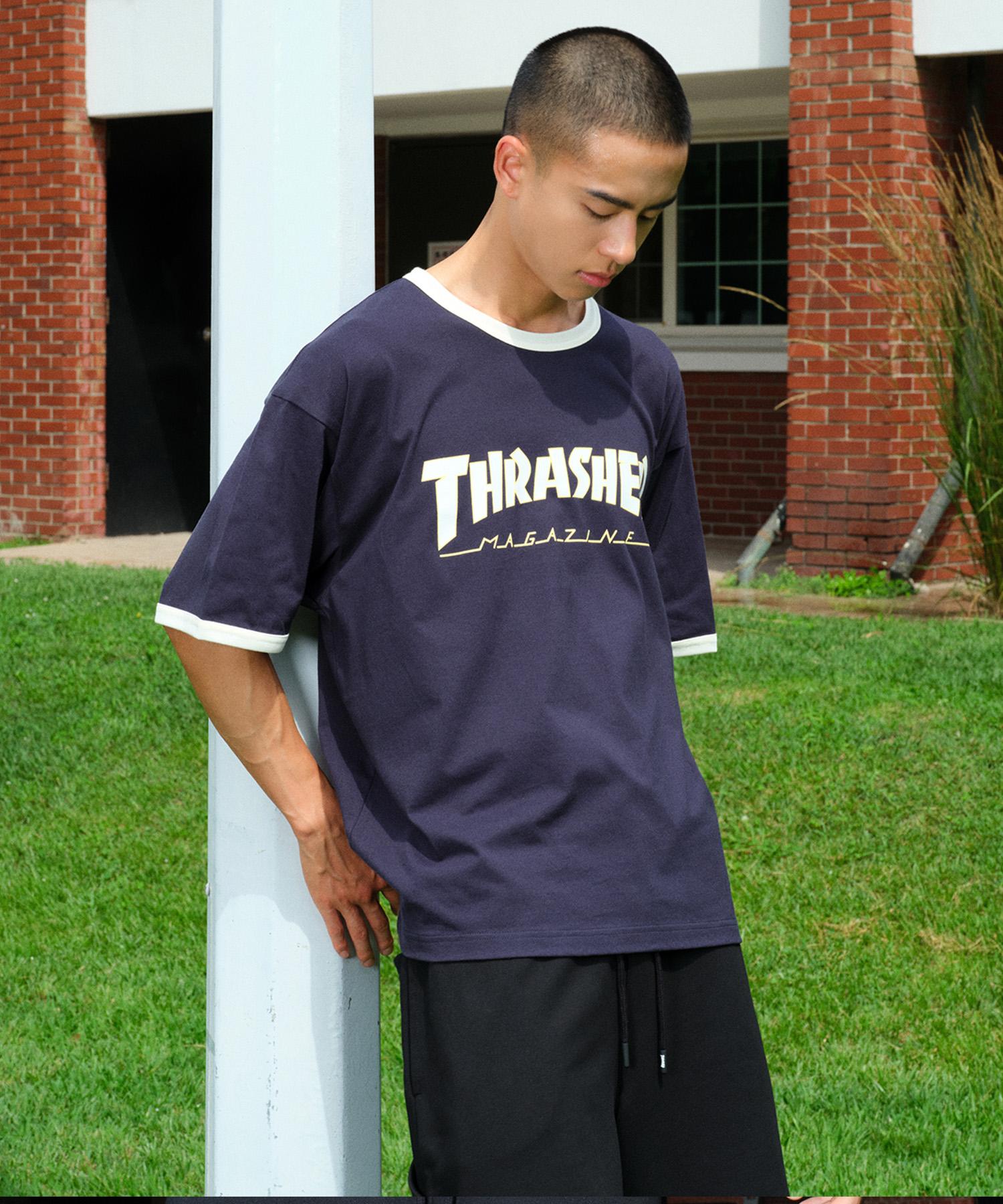 Treasure Magazine Ringer Short Sleeve T-Shirt Dark Navy Dark Navy/M