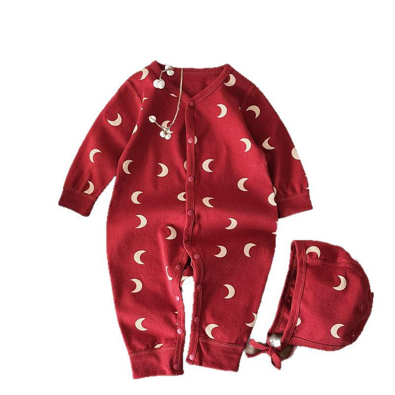 2025 Spring Newborn Long-sleeve Romper - Category A, No Seams, 100-Day Wear