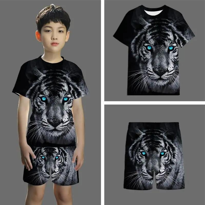 Kinder kurzarm shorts anzug 3D stereo sport anzug Student jugend und kinder shorts 2-stück set Sommer neuheit 2024