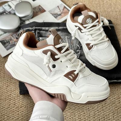 Fashion Skateboarding Shoes Men Versatile Sneaker Low-top Lace-up Platform Casual Shoes Fashion Flat Plate Shoes Zapatillas De Deporte