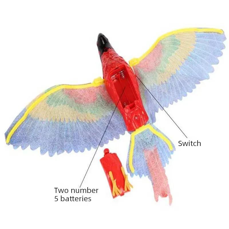 Electric Parrot Hanging Wire Circling Parrot Bird Cat Toy Funny Self-hey  Automatic Scratch Cat Stick Eagle Cat Interactive Toy