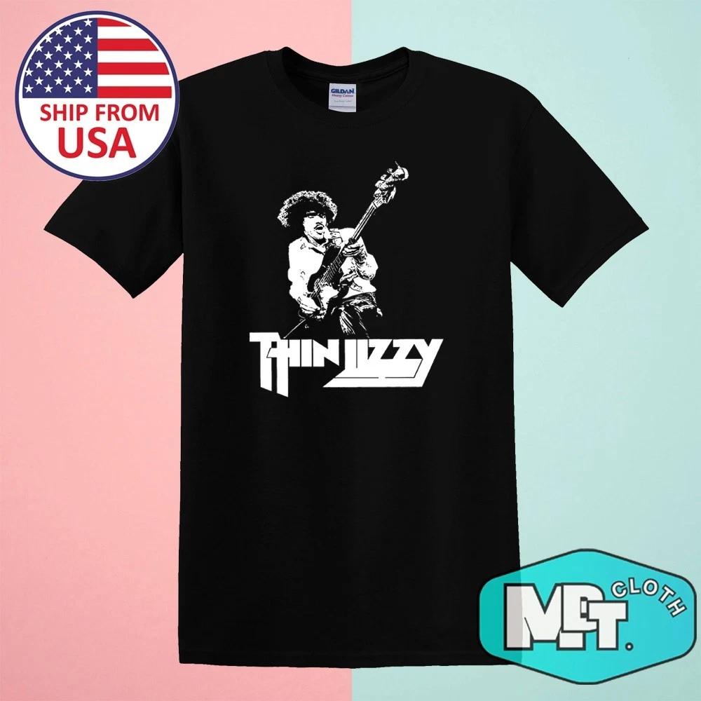 Thin Lizzy Men s Black Size S-5XL 2XL