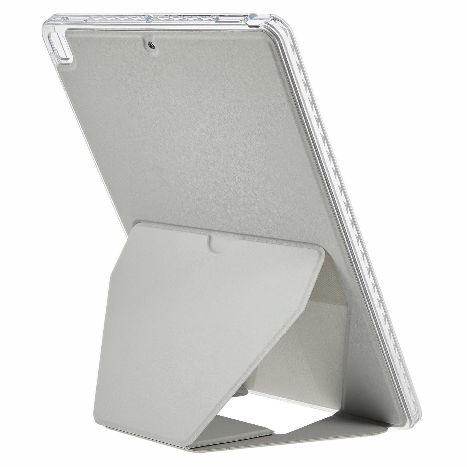 

For iPad (2025)/10.9 (2022) Case TPU PU Leather Kickstand Tablet Cover Black