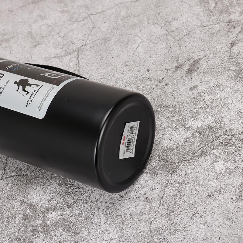 Bouteille d'eau de sport isotherme en acier inoxydable 304 de grande capacité avec cordon - Tasse cadeau portable pour l'extérieur