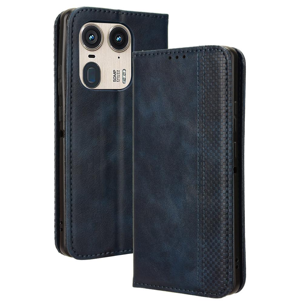 For Motorola Edge 50 Ultra 5G/Moto X50 Ultra 5G Case Retro Leather Phone Wallet Cover