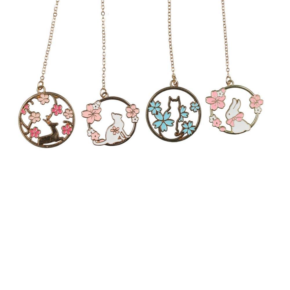 Cherry Blossom Bookmark Pet Design Pendant Bookmarks Creative Book Clip  Student