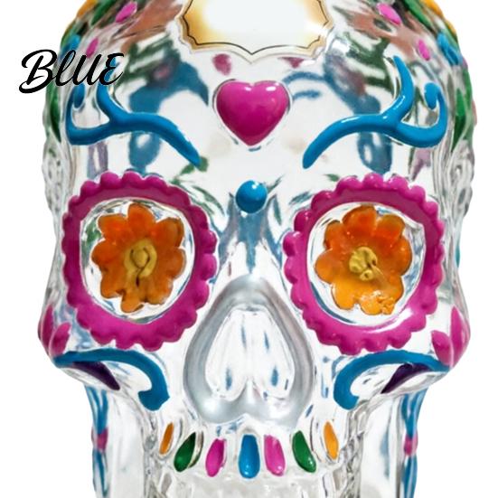 Skull Shaped Wine Bottle Shape Glass Whiskey Decanter 350ml Liquor with Stopper Home Bar Centerpiece 3D Gothic Decor Unique Gift for Men