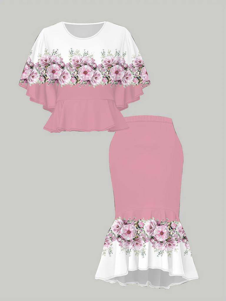 3D Printed Classical Totem Women's Print, Fashionable Large-sized, Elegant, Versatile for All Seasons. T-shirt, Skirt and Set, Fashionable Style