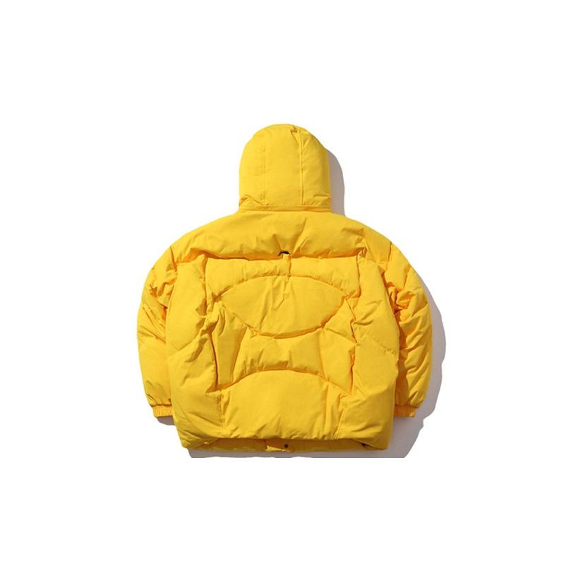 Li Ning X Chen Peng Kollaboration Runway Serie Kurze Daunenjacke Unisex Jacken Gelb AYMP161-6