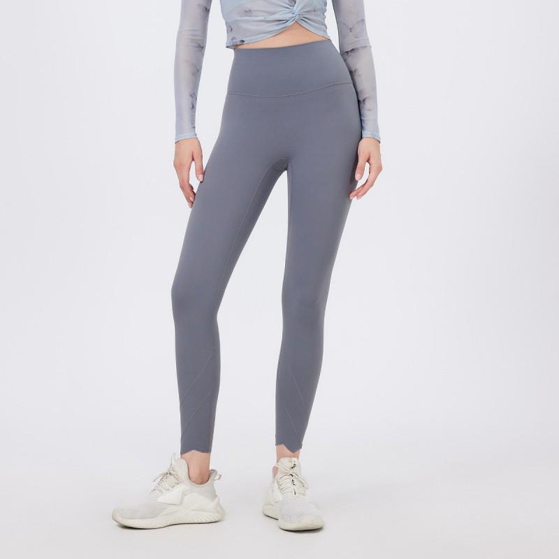 Womens High-Waisted Seamless Yoga Leggings Quick-Dry Running Pants Tight Fit Workout Trousers Gym Outdoor Exercise