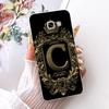 Clear For Samsung A5 2017 A520F A520K Cover For Samsung Galaxy A5 2017 Case Luxury Crown A-Z Letters 2D Flat Pattern Soft Casing