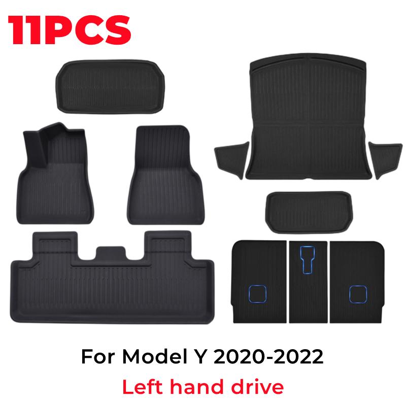 3D Floor Mats For Tesla Model Y 2019 2020 2025 2025 2025 All Weather Floor Liner Trunk Mat XPE Fully Surrounded Carpet