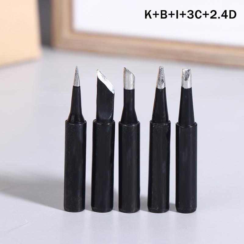 

5 шт./лот Медный черный бессвинцовый наконечник для паяльника 900M-T-I 900M-T-Is 900M-T-K Паяльные наконечники для паяльной станции