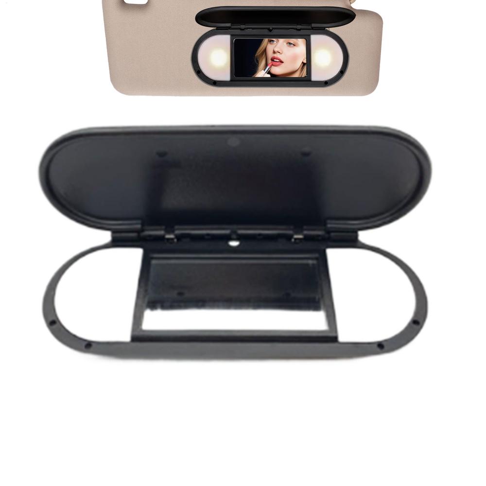 

Sun Visor Vanity Mirror Cover Rear View Makeup Mirror Replacement Accessories For Vehicle Truck Left Right Side Daily Commuting