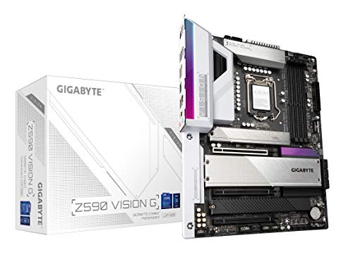 

GIGABYTE Z590 Vision G (LGA 1200/Intel Z590/ATX/3x M.2/PCIe 4.0/USB 3.2 Gen2X2 Type-C/2.5GbE LAN/Motherboard)
