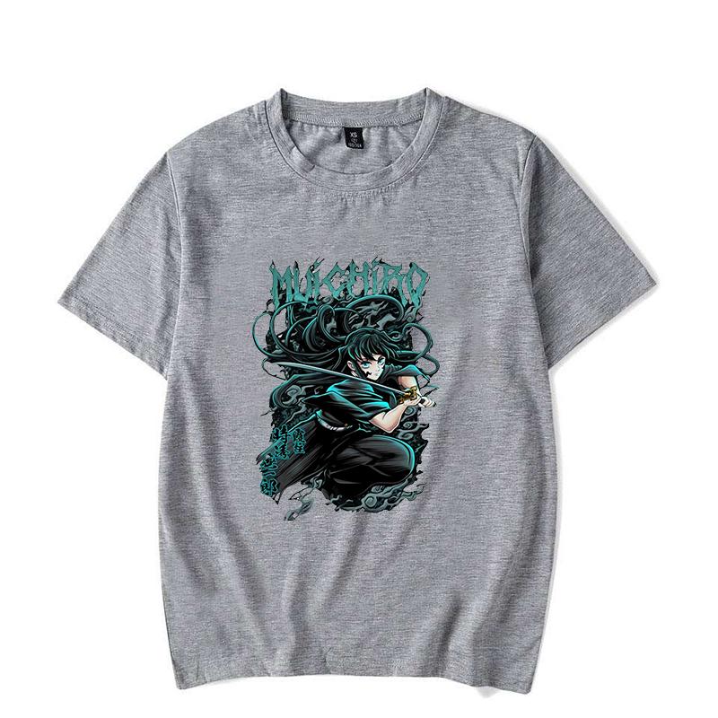 Neue Heiße Anime Tokitou Muichirou Print T-Shirts Damen Herren Sommer Freizeit T-Shirts Rundhals Kurzarm T-Shirts Mode Shirts Tee