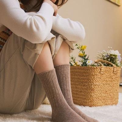 Biarritz Socks [3set] Premium Mocha Alpaca Socks 12 Colors