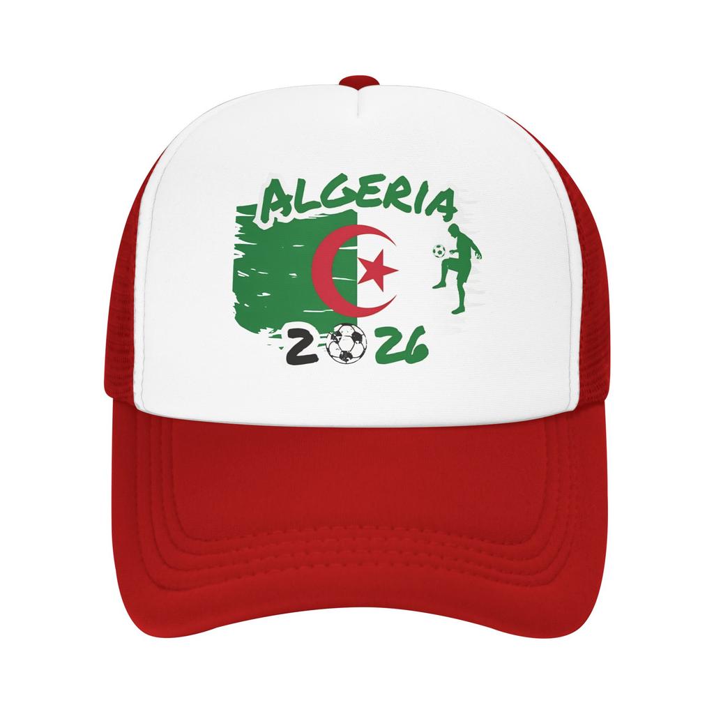 Algerien Fußball Fan Grüner Sonnenhut Lässige Unisex Damen Netz Trucker-Mütze Großhandel Snapback Kappe Geschenkidee