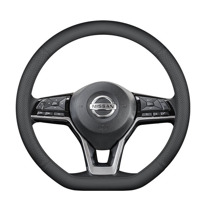 Echte Lederlenkradabdeckung für Nissan Sylphy, Teana, Qashqai, Sunny, Tiida