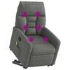 Electric Massage Recliner with Rising Assistance Dark Grey