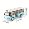 School Bus Toys Cars Die Cast Plastic Little Cars City Bus With Sound And Light Up Friction Powered Cars Play Toys Gift For Kids