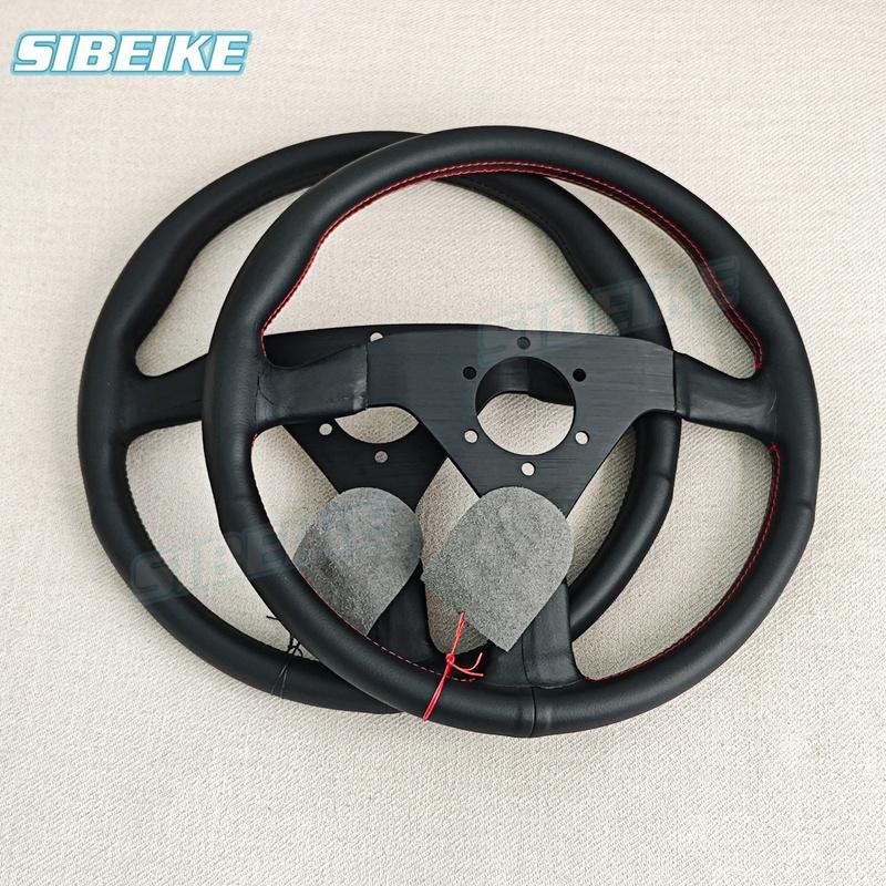 JDM 350mm Montecarlo Tarzı Direksiyon Simidi Evrensel Modifiye Yarış Spor Düz Direksiyon Simidi