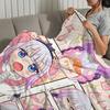 Anime Miss k-Kobayashis Dragon Maid Flanelowy ciepły komfortowy miękki pluszowy koc na sofę salon biuro sypialnia podróż prezent