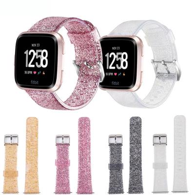 Třpytivý silikonový řemínek pro Fitbit Versa 2/Versa/Versa Lite SE - Módní náramek