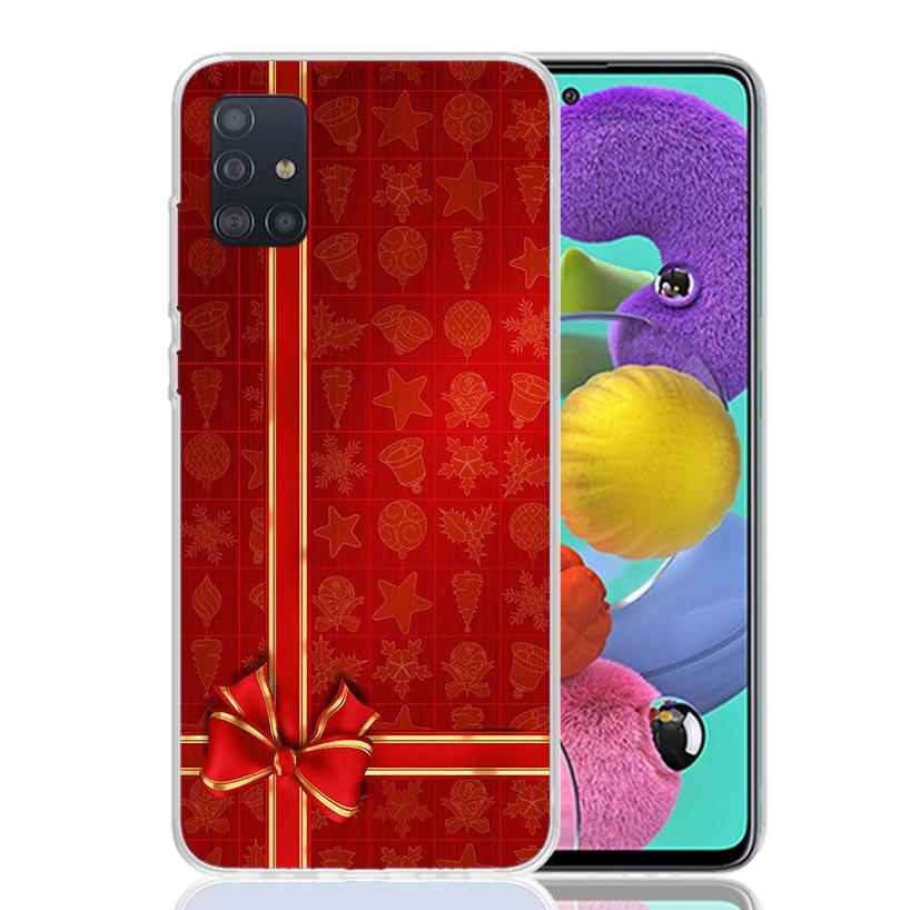 Christmas Santa Claus Present Phone Case For Samsung Galaxy A52 A42 A32 A22 A12 A51 A50S A40 A30S A20E A10S A41 A31 A21S A11 A72