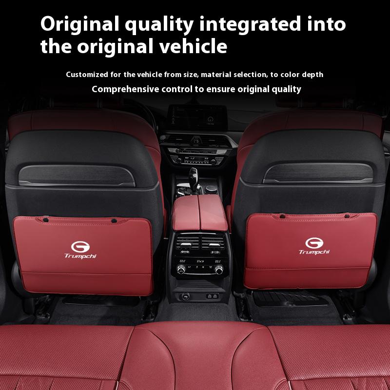 Car Seat Back Protection Anti-Kick Pad Rear Seat Storage Bag For Trumpchi GAC Ga3 Ga4 Ga6 Ga8 Gs3 Gs4 Gs5 Gs7 Gs8 M6 S7 M8 ES9