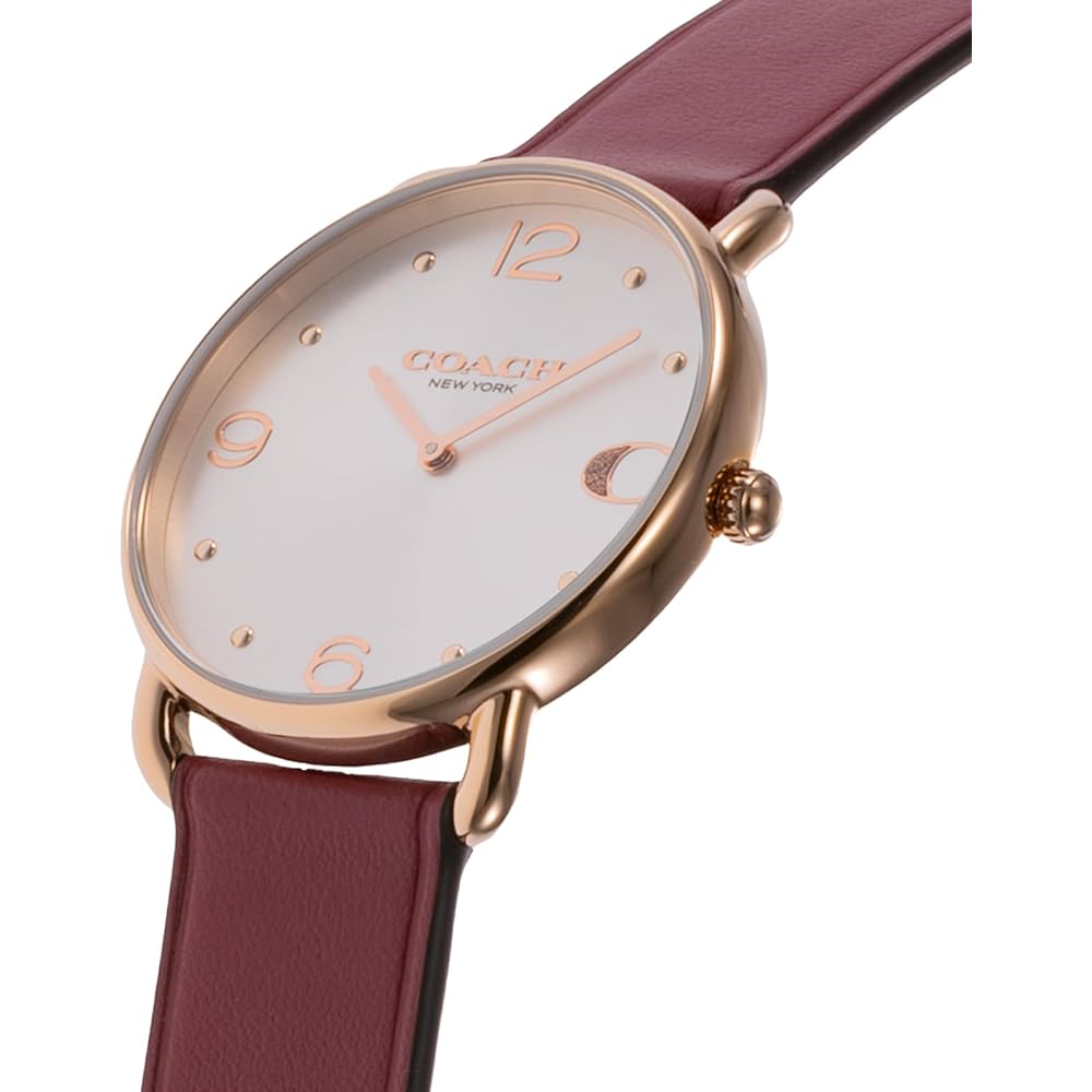 Coach Women's Quartz Watch Silver Dial Water Resistant Red 14504204
