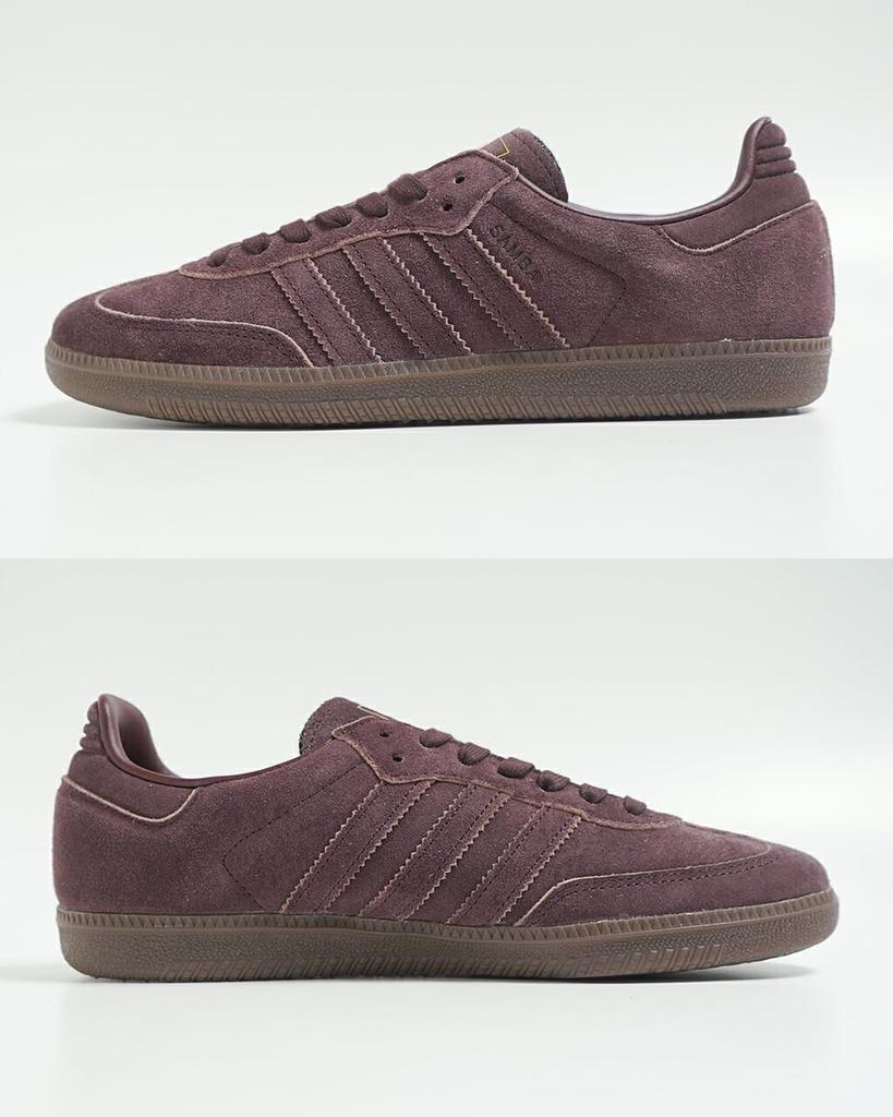Adidas Originals Samba OG Size Shadow Brown Sneakers, Unisex, Low-Cut Lace-Up Shoes, 28.0cm (JI3211), (JI3211)