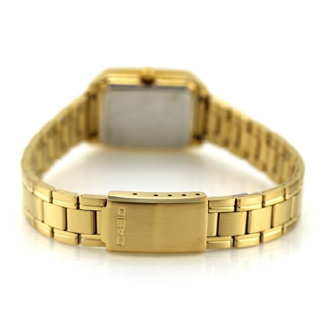 Casio Standard Quartz Watch LTP-V007G-9B Women's Gold Stainless Steel Case, Roman Numeral Dial Design