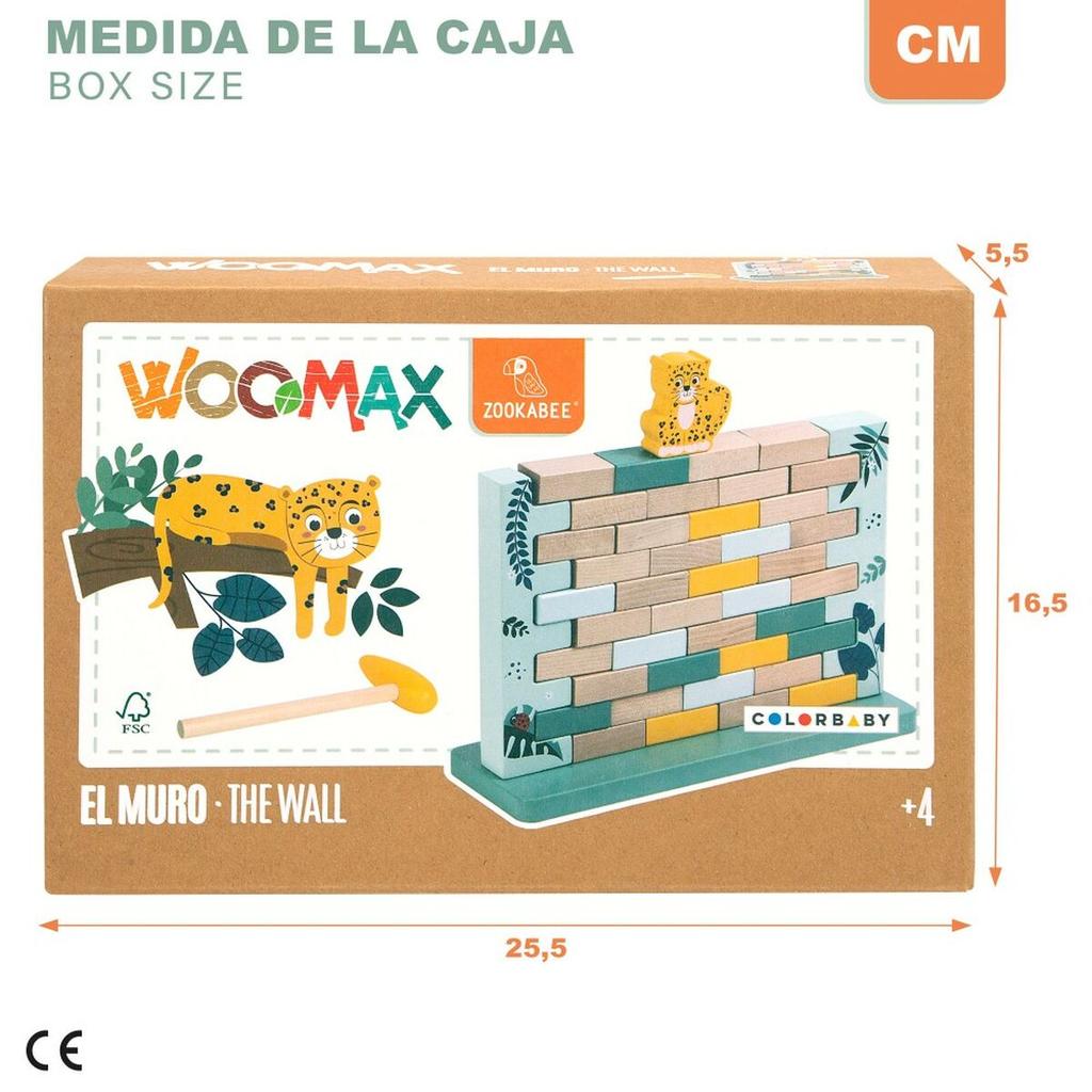 Construction Set Woomax Animals 44 Pieces (6 Units)
