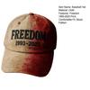 Blood Splatter Halloween Baseball Hat Freedom 1993-2025 Letter Print Baseball Cap Halloween Daily Wear