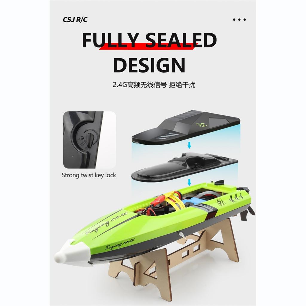 New C168 RC Boats High Speed Remote Control 2.4GHz Waterproof Toy  Pools Lakes
