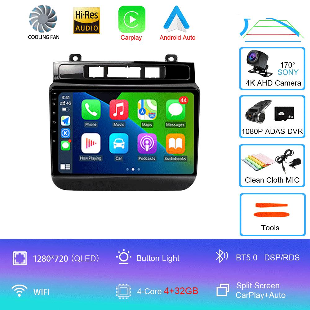 Car Radio For Volkswagen VW Touareg 2011-2018 Touch Screen Wireless Carplay Android 14 Auto Car Stereo Multimedia Player
