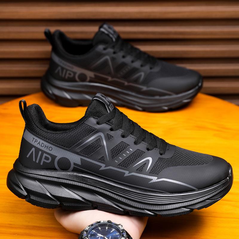 Men's Autumn/Winter 2025 Soft Sole Non-Slip Running Shoes - Wear-Resistant Sports Casual for Outdoor