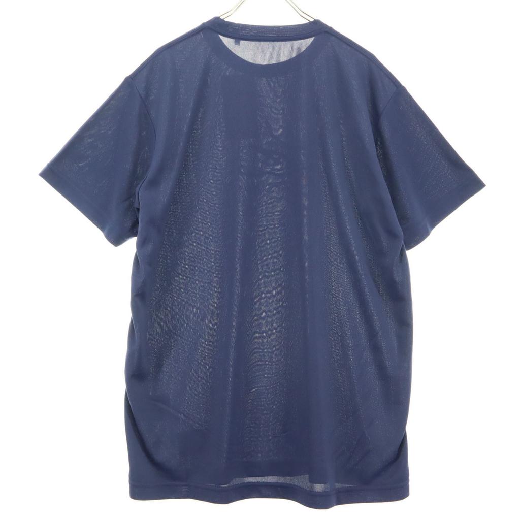 Unused Asics Print Short Sleeve Round Neck T-shirt M Navy Men's Used