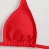 Women's Three-Piece Mesh Cover-Up Set Bikini with Padded Bra Wireless Swimsuit Sheer Maxi Dress Side Tie Beachwear