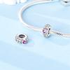 100% 925 Silver Rainbow Zircon Colorful Butterfly Dragon Shaped Silicone Stopper Charms Beads Fit DIY Bracelets Jewelry