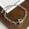 Xiaomi 100% Massives 925 Sterling Silber Metallarmband für Damen Vintage Handgemacht Schlicht Retro Hitzebeständiger CZ Armband Geburtstagsgeschenk Party