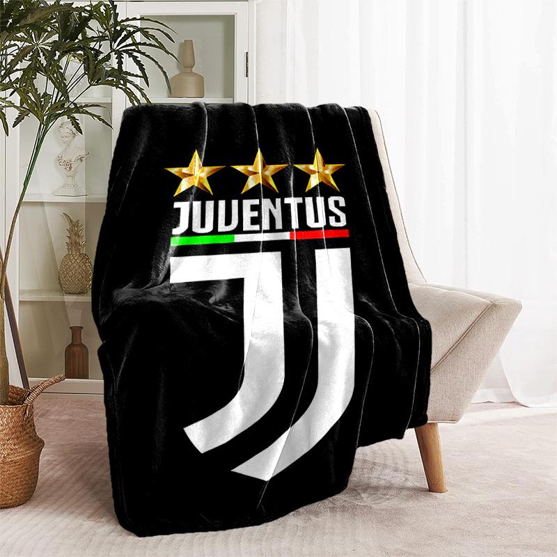 1pc Blanket - Juventus FC logo Print Design, Lightweight Blanket for Sofa, Bed- Soft &Warm, Gift for All Seasons